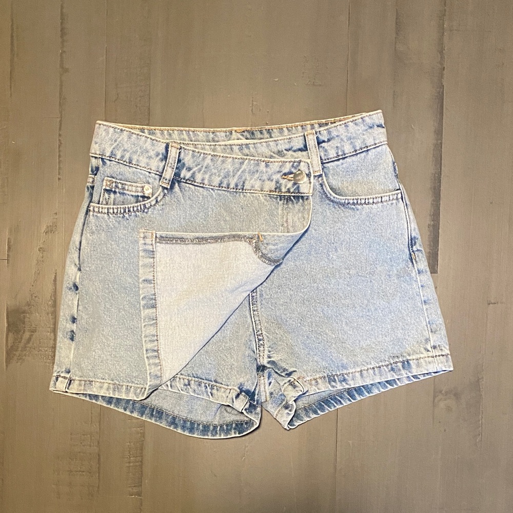 Light Blue Denim Skort